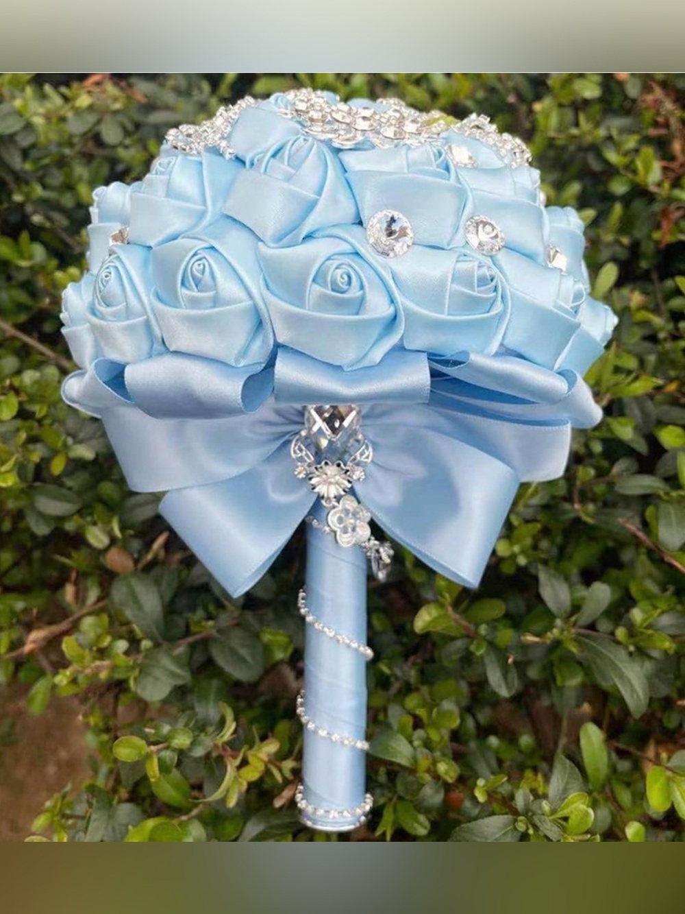 Elegant Satin Jeweled Bouquet